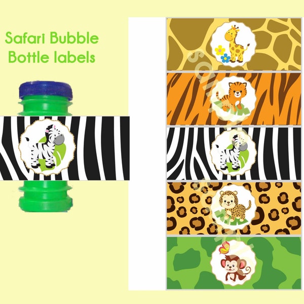 Bubble Bottle Labels Etsy