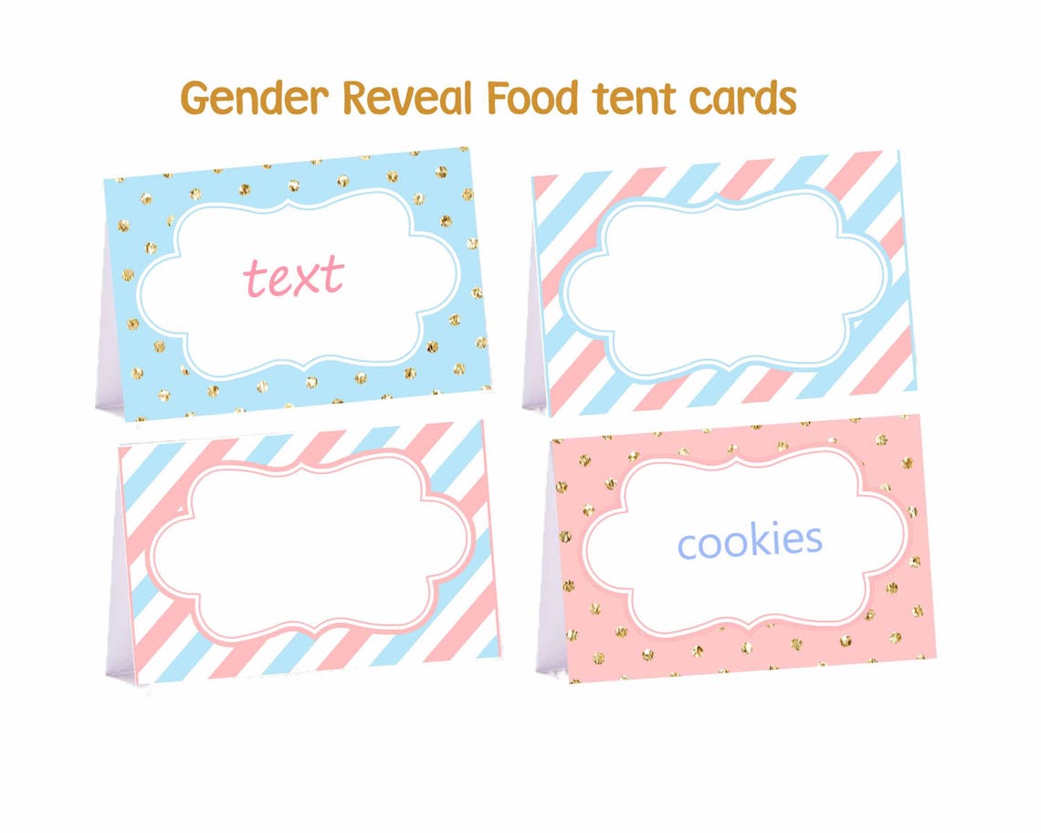 Gender Reveal Decorations Gender Reveal Printable Banner | Etsy