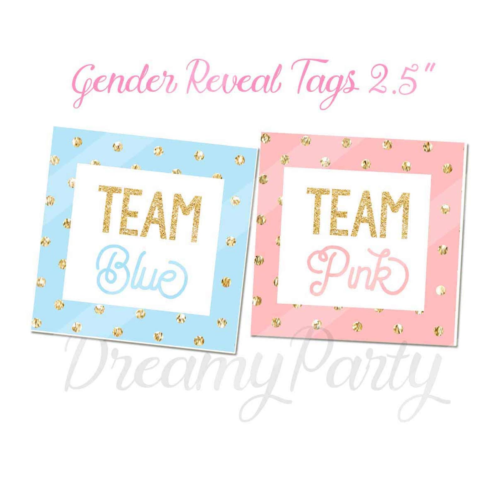 Gender Reveal Decorations Gender Reveal printable banner | Etsy
