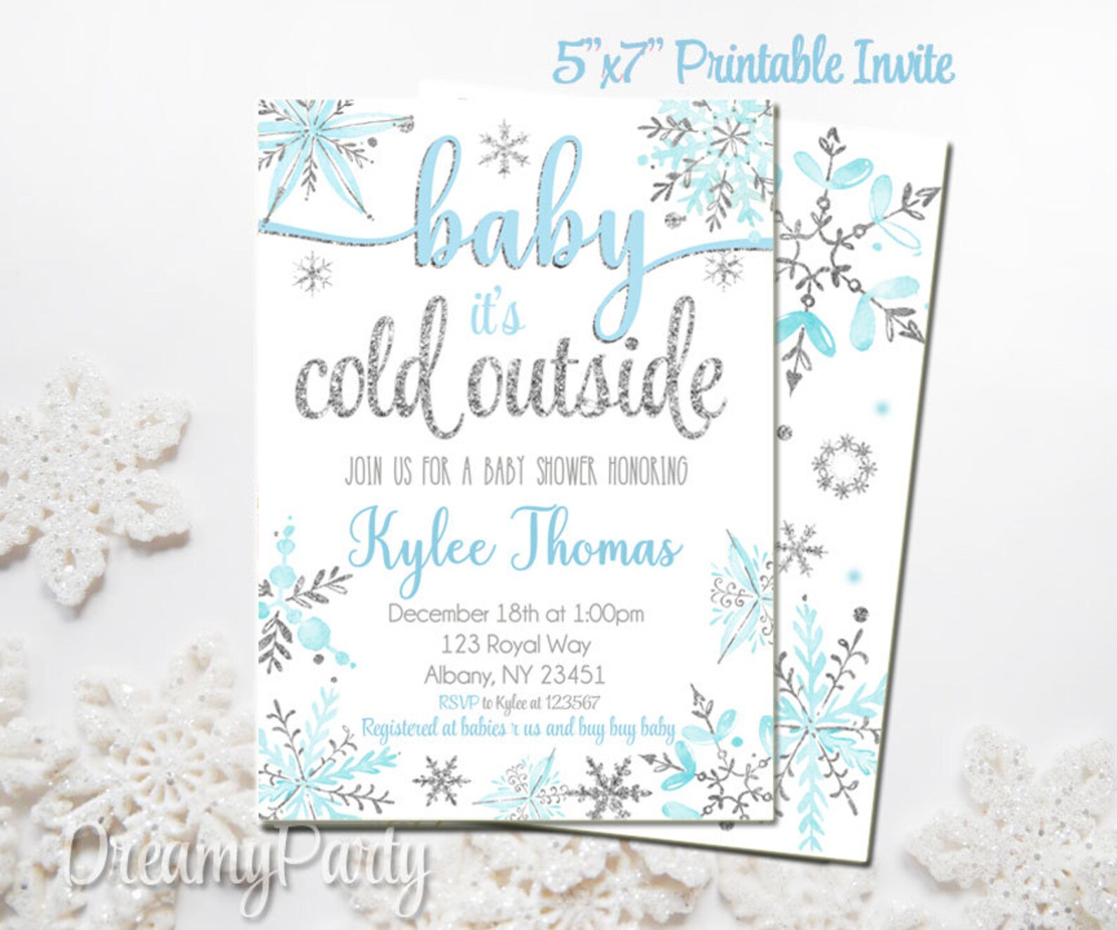 Winter Wonderland Baby Shower Decorations Winter Baby Shower - Etsy