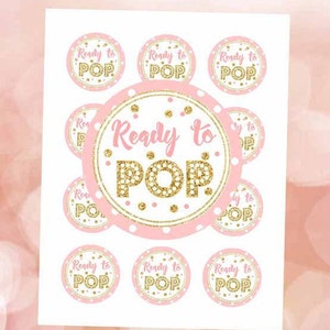 Ready to Pop Sticker Pink and Gold 2 Ready to Pop - Etsy