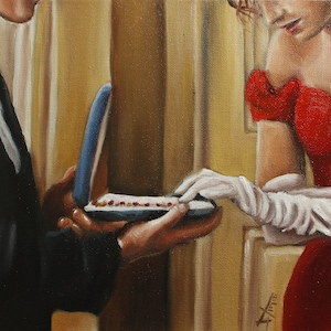 Pretty woman Art print | couple love art