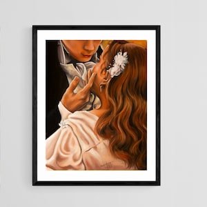 Polin’s wedding -Museum-Quality Art print from original oil painting| Romancing Mr Bridgerton
