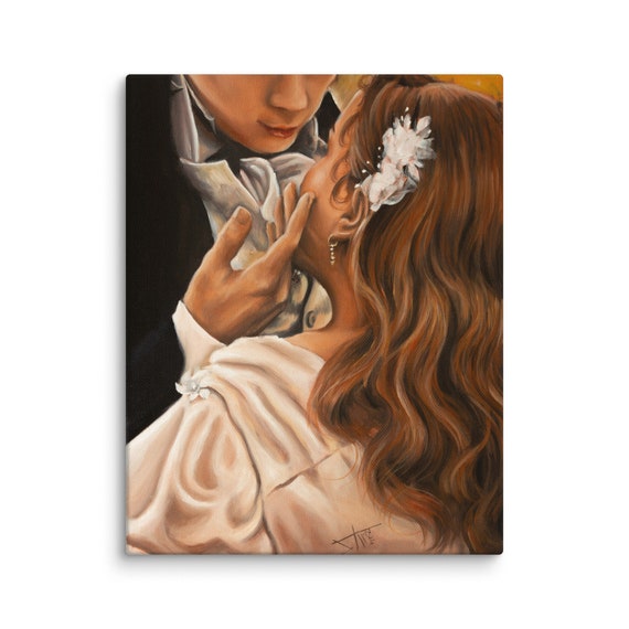 Bridgerton Wedding Canvas Print: Penelope and Colin Oil Painting