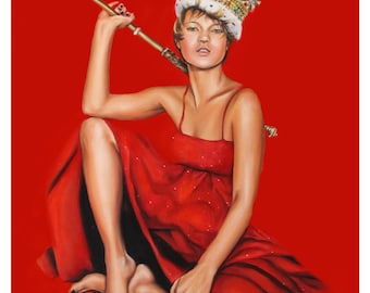 Royalcore art print | Royal salute for the Queen|Vogue art print