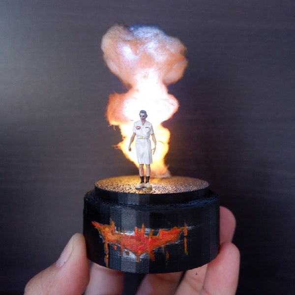 LED lamp Glass Dome - Joker  NUrse  Heath Ledger. - Hospital bomb -Dark Knight - Gift - merchandise halloween