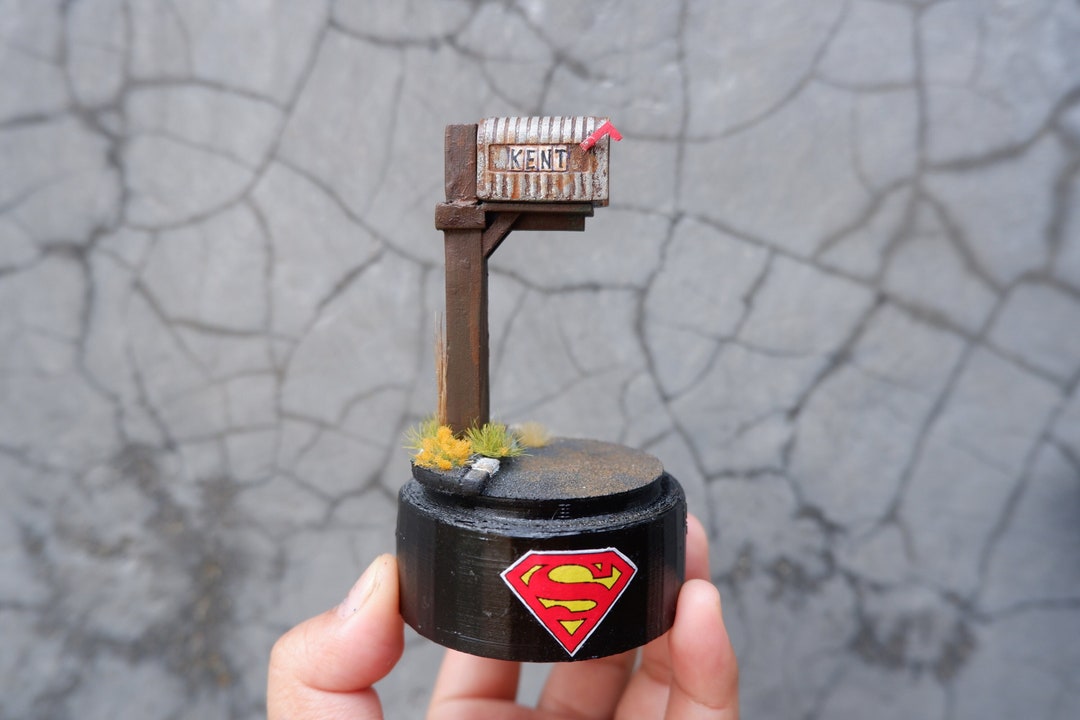 Glass Dome Diorama Farm Kent Mailbox Scene Base on Etsy