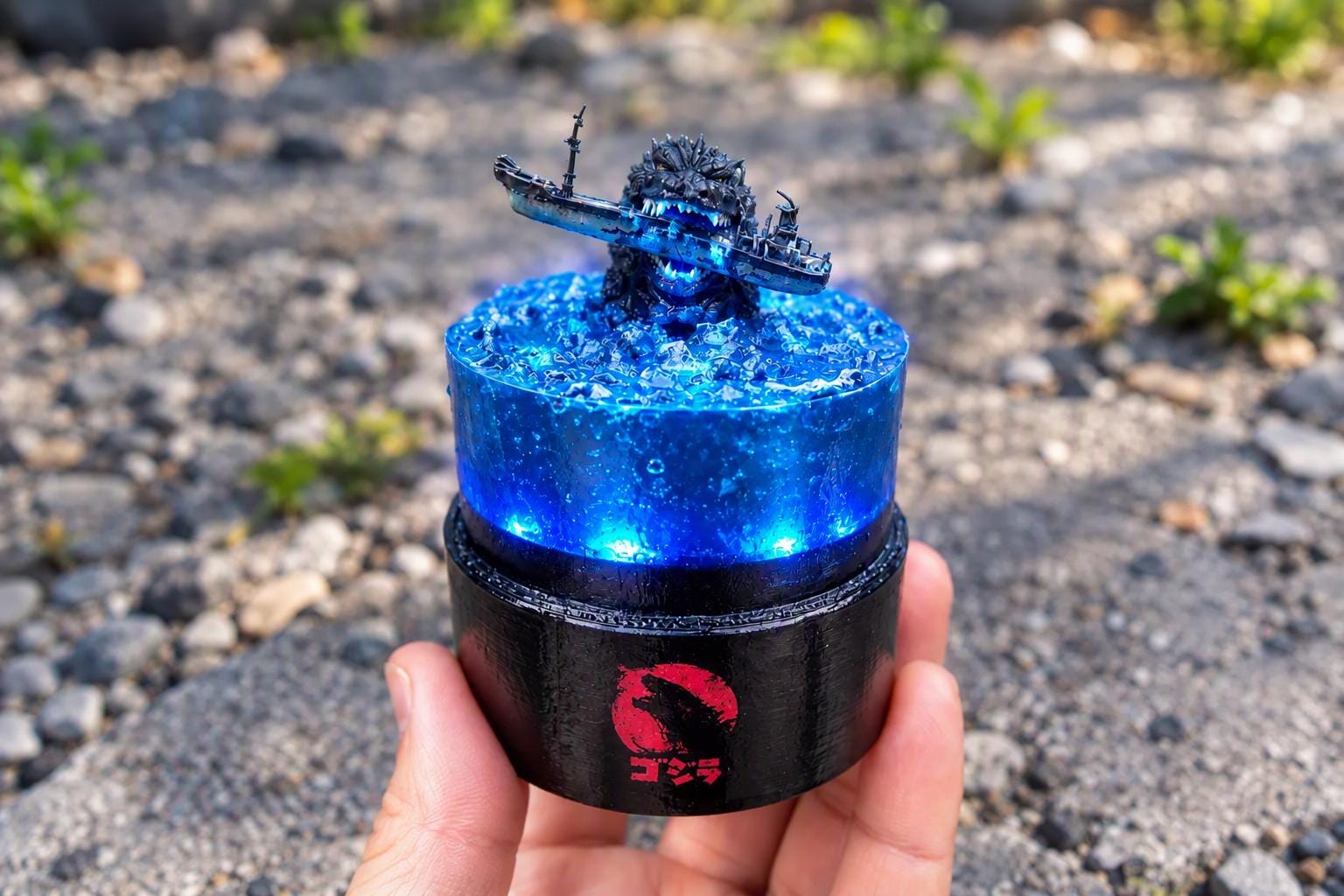 Glass Godzilla Figurine - Etsy