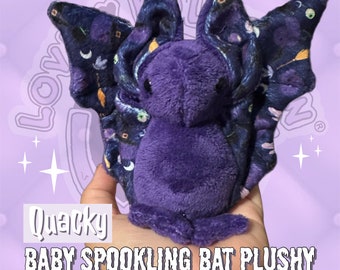 Baby Quacky Spookling Bat Plushy