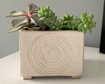 succulent pot, herb planter, ceramic planter, handmade pottery, hostess gift, housewarming gift