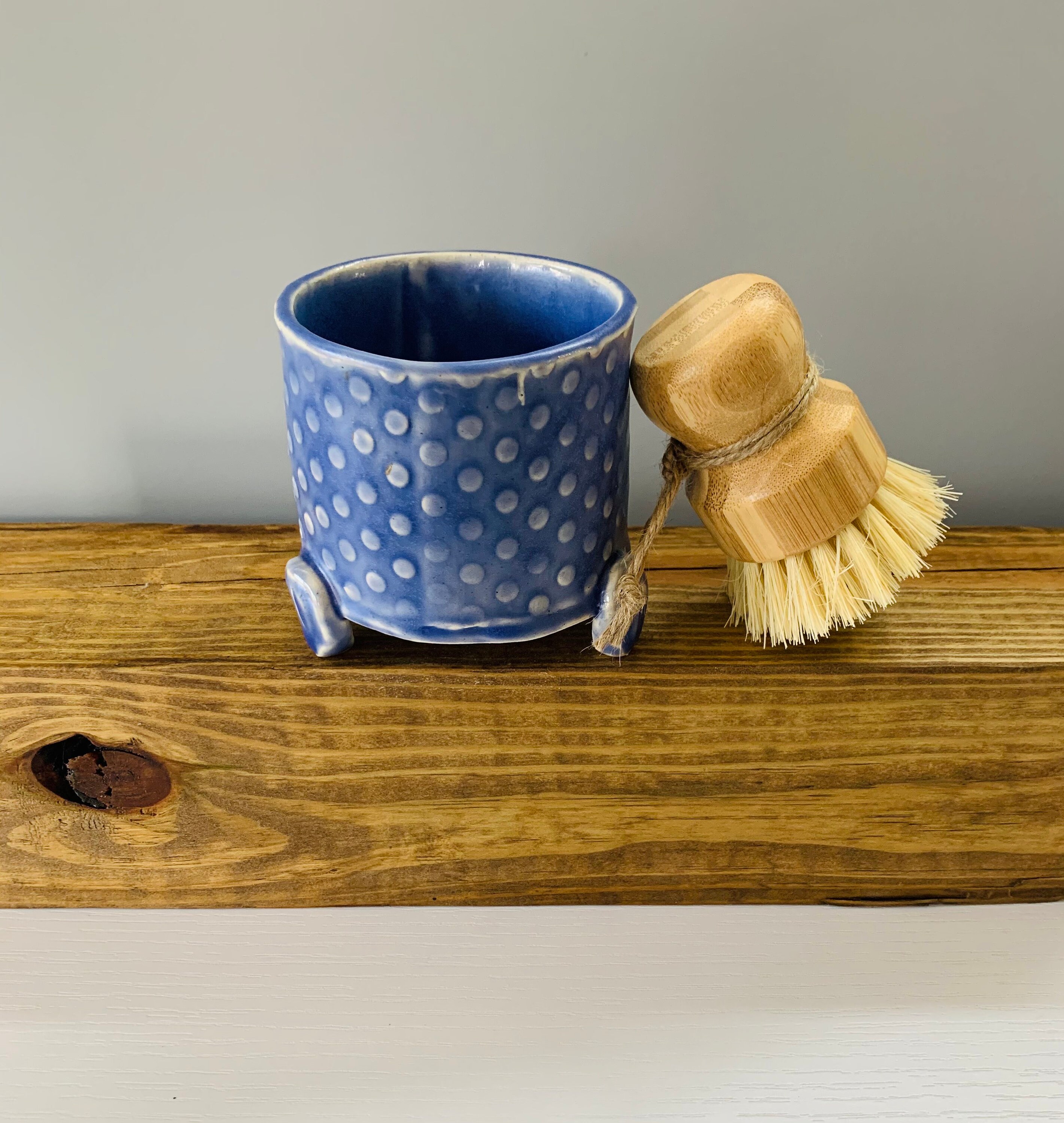 Ceramic scrub brush holder handmade pottery pottery scrub Etsy