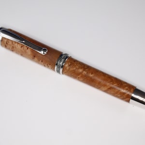 Large Maple Burl Rollerball or Fountain Pen