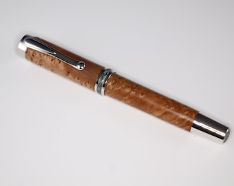 Large Maple Burl Rollerball or Fountain Pen
