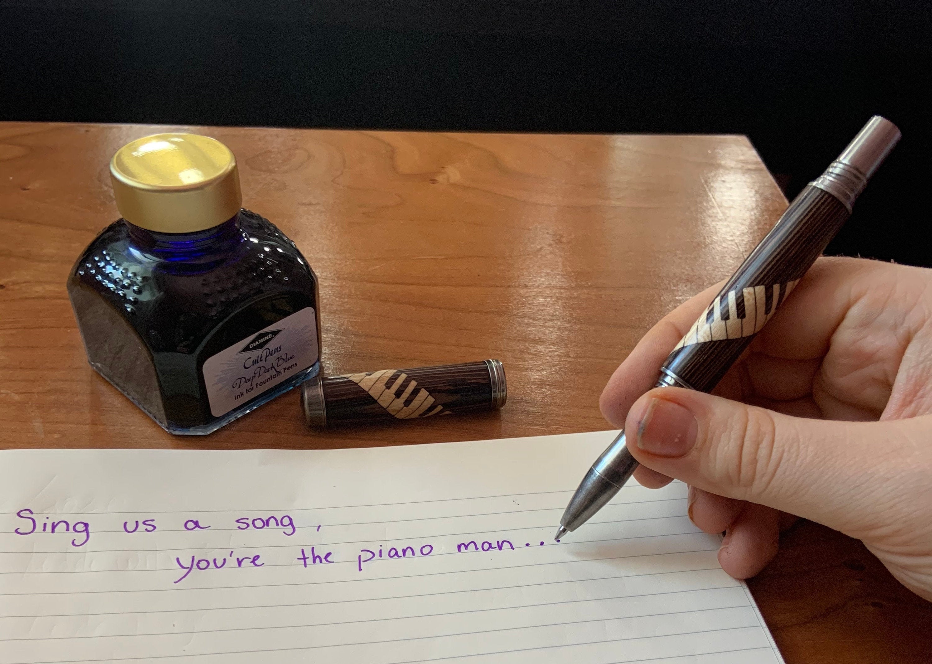 GORGEOUS HIGH QUALITY JINHAO POLISHED PEWTER ROLLER BALL PEN