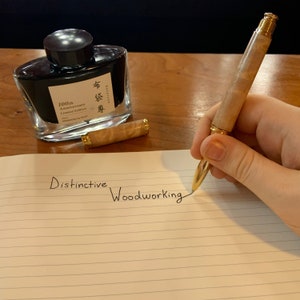 Classic Maple Rollerball or Fountain Pen