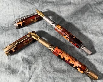 Custom-made Jigsaw Puzzle Twist Ballpoint, rollerball, or fountain pen
