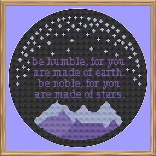 PDF You are Made of Stars 6 Hoop Cross Stitch Pattern