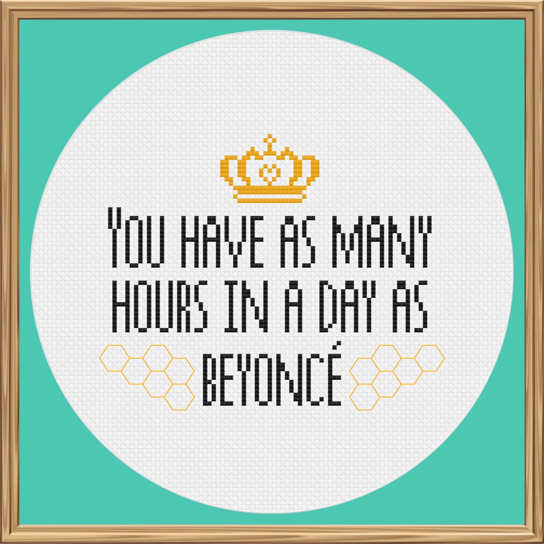 Beyoncé Cross Stitch Pattern motivational Cross Stitch Pattern PDF ...