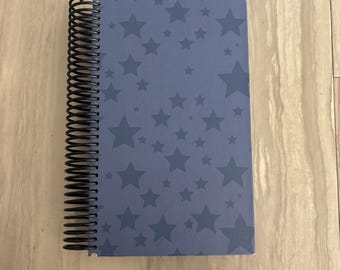 Blue | Stars | A List of Cages   Hardcover Book Notebook | Nostalgic Gift for Readers | Eco Friendly Journal