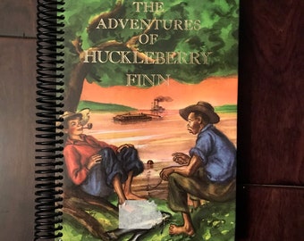 Huckleberry Finn, Handmade, Upcycled, Repurposed, Journal, Last Minute, Blank Pages, Storybook, Diary, Sketchbook