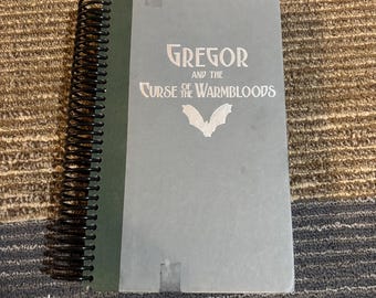 Gregor | Bat | Curse | Hardcover Book Notebook | Nostalgic Gift for Readers | Eco Friendly Journal