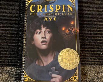 Crispin | The Cross of Lead | Newbery | Avi | Fantasy | Hardcover Book Notebook | Nostalgic Gift for Readers | Eco Friendly Journal