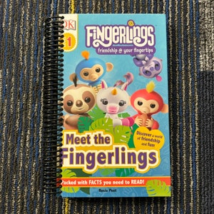 UPCYCLED JOURNALS: Meet the Fingerlings, Handmade, Upcycled, Repurposed, Journal, Last Minute, Blank Pages, Storybook, Diary, Sketchbook