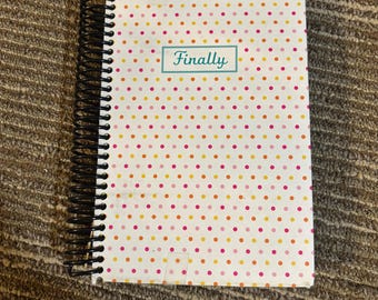 Finally | Hardcover Book Notebook | Nostalgic Gift for Readers | Eco Friendly Journal