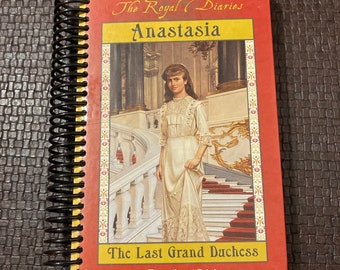 UPCYCLED JOURNALS: Anastasia, Biography, Russia, Handmade, Repurposed, Journal, Blank Pages, Storybook, Diary, Sketchbook