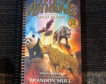 Spirit Animals | Hardcover Book Notebook | Nostalgic Gift for Readers | Eco Friendly Journal