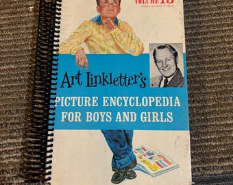 Art Linkletter | Encyclopedia | Upcycled Writing Journal | Handmade Notebook Repurposed from a Discarded Book