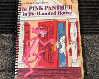 Pink Panther | Little Golden Book | Hardcover Book Notebook | Nostalgic Gift for Readers | Eco Friendly Journal