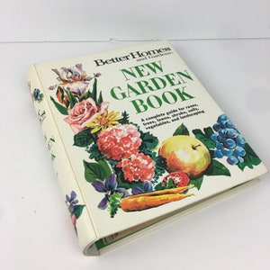 Vtg Better Homes and Garden New Garden Book Binder Sixth Print 1974 Decorative