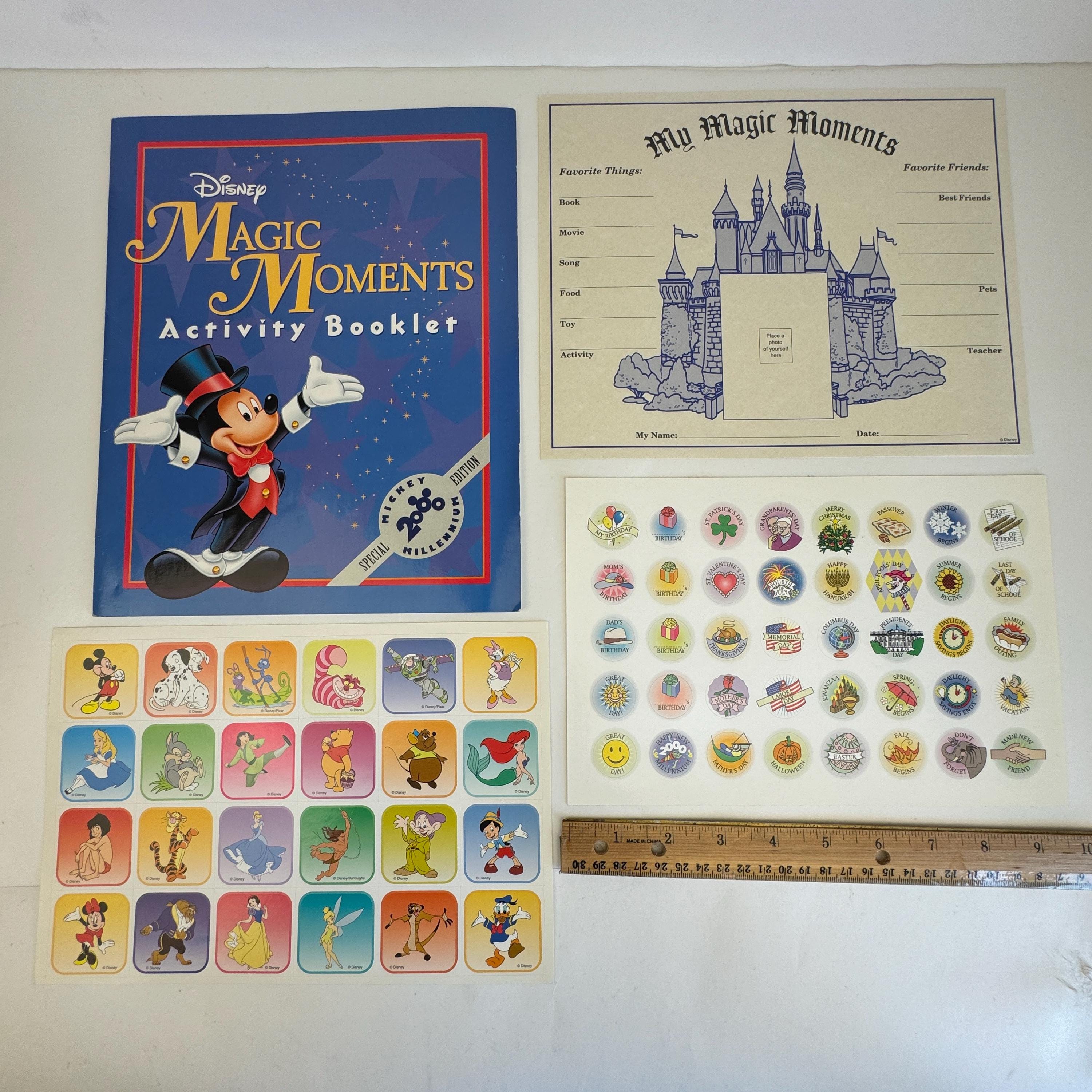 Vtg Mickey is Sixty Magazine Magic Moments Activity Booklet W
