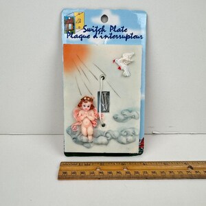 VTG Engel Engel Wolken Taube Vogel Himmel Sonne 3D Einzellichtschalter Abdeckung
