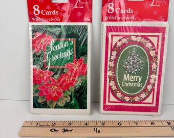 2 confezioni di biglietti d'auguri vintage "Buon Natale" Creation Plus LEGGI