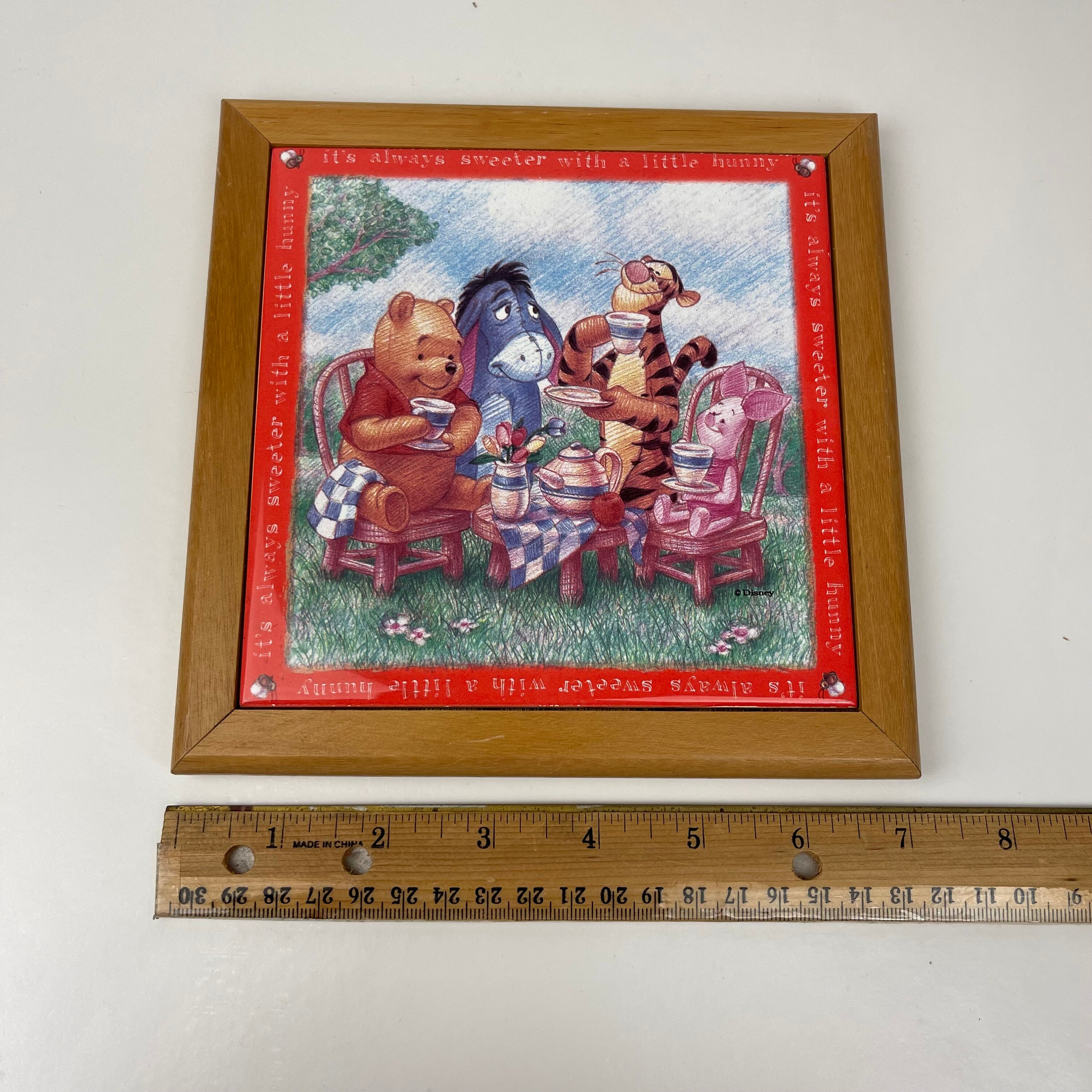 Vtg Winnie the Pooh Simply Pooh Always Sweeter W Little Hunny Tile