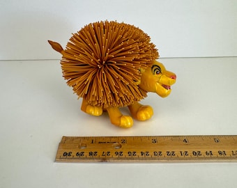 Vintage 1990er König der Löwen Simba Koosh Ball Spielzeug Disney Sammelfiguren