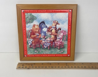 Vtg Winnie the Pooh Simply Pooh Always Sweeter W Little Hunny Tile