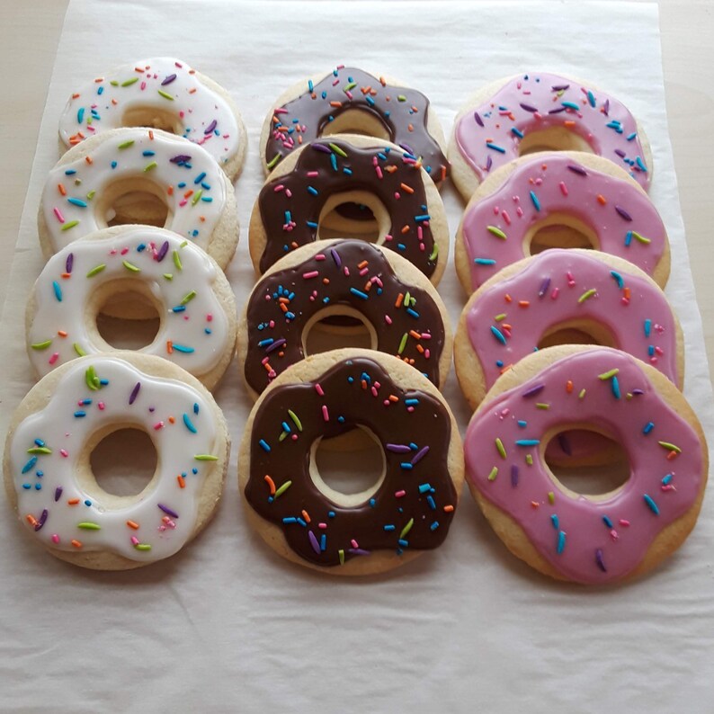 Donut Sugar Cookies Etsy