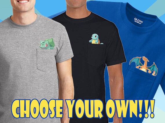 Pocket Monsters Custom T-shirt Choose 