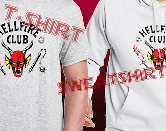 Vintage style Hell sweatshirt - Strange Nerd club - gaming club - hoodie crewneck tshirt
