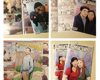 Custom Comic Book - personalized comic story - special Christmas wedding anniversary birthday gift - tell your story