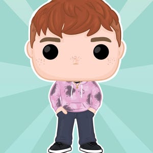 DIGITAL ONLY Custom Funko Pop style portrait - personalized artwork gift - for graduation christmas birthday anniversary or collectors image 6