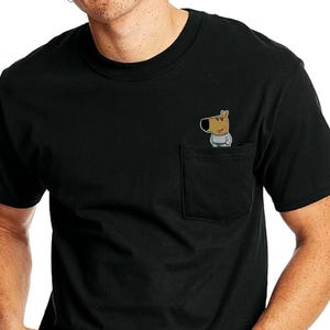 Chill Guy custom pocket tshirt - meme gift clothing