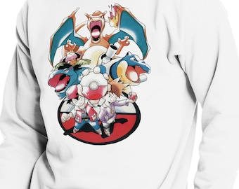 Pocket Monsters Charizard Blastoise Venusaur - Hoodie or Crewneck or Tshirt - anime nintendo gameboy