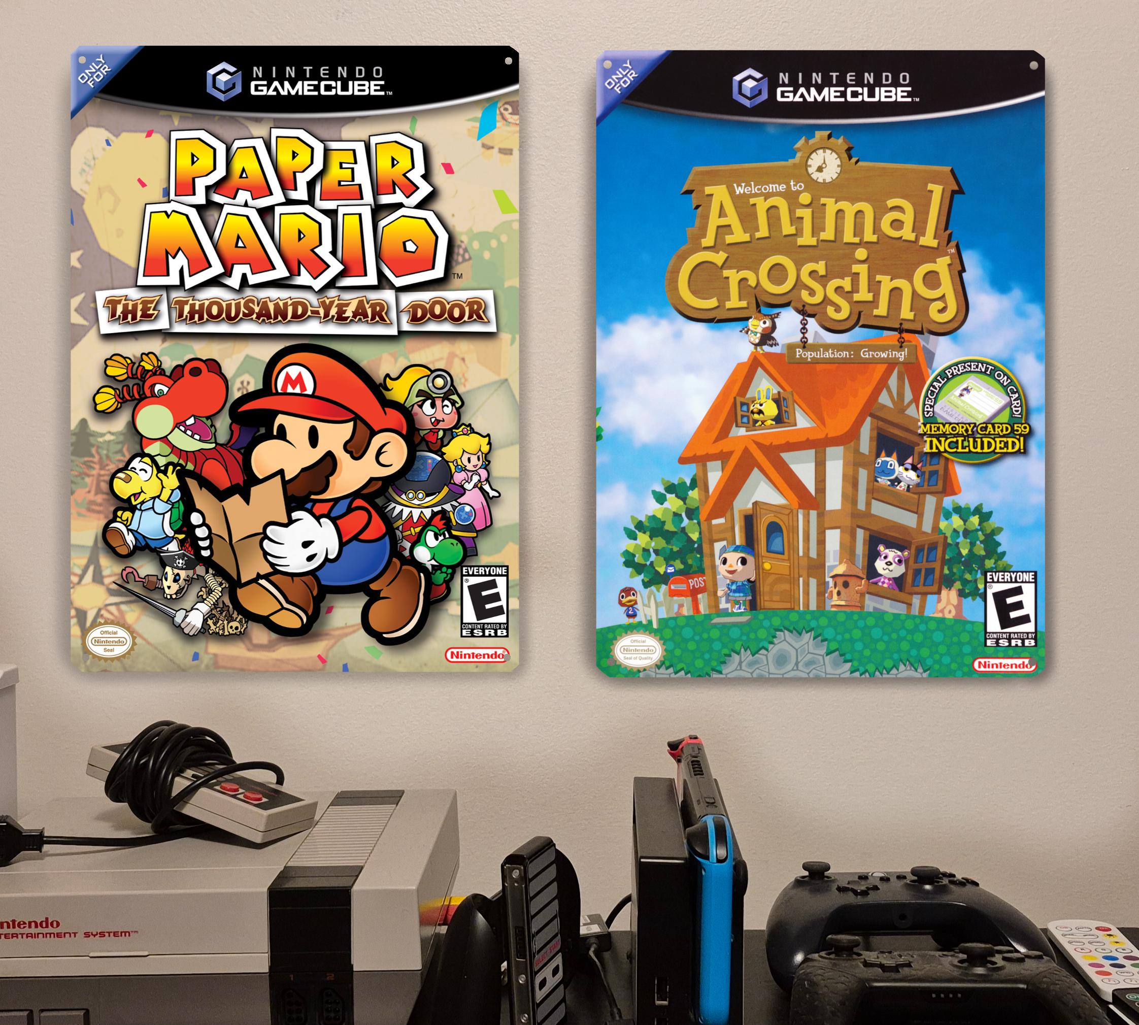 Custom Gamecube Tin Sign - Choose Your Own Favorite Nintendo Game Art ...