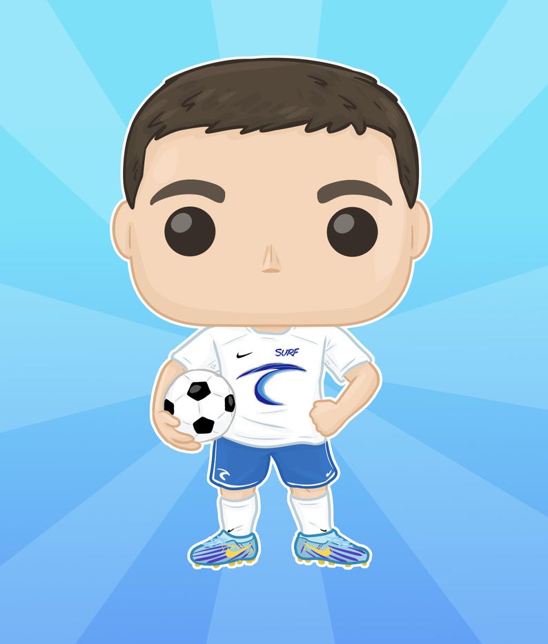 DIGITAL ONLY Custom Funko Pop style portrait - personalized artwork gift - for graduation christmas birthday anniversary or collectors image 9
