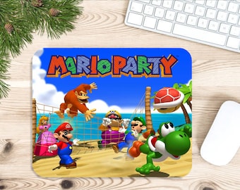 Custom Mario Party Summer favorite N64 game art mouse pad - Nintendo 64