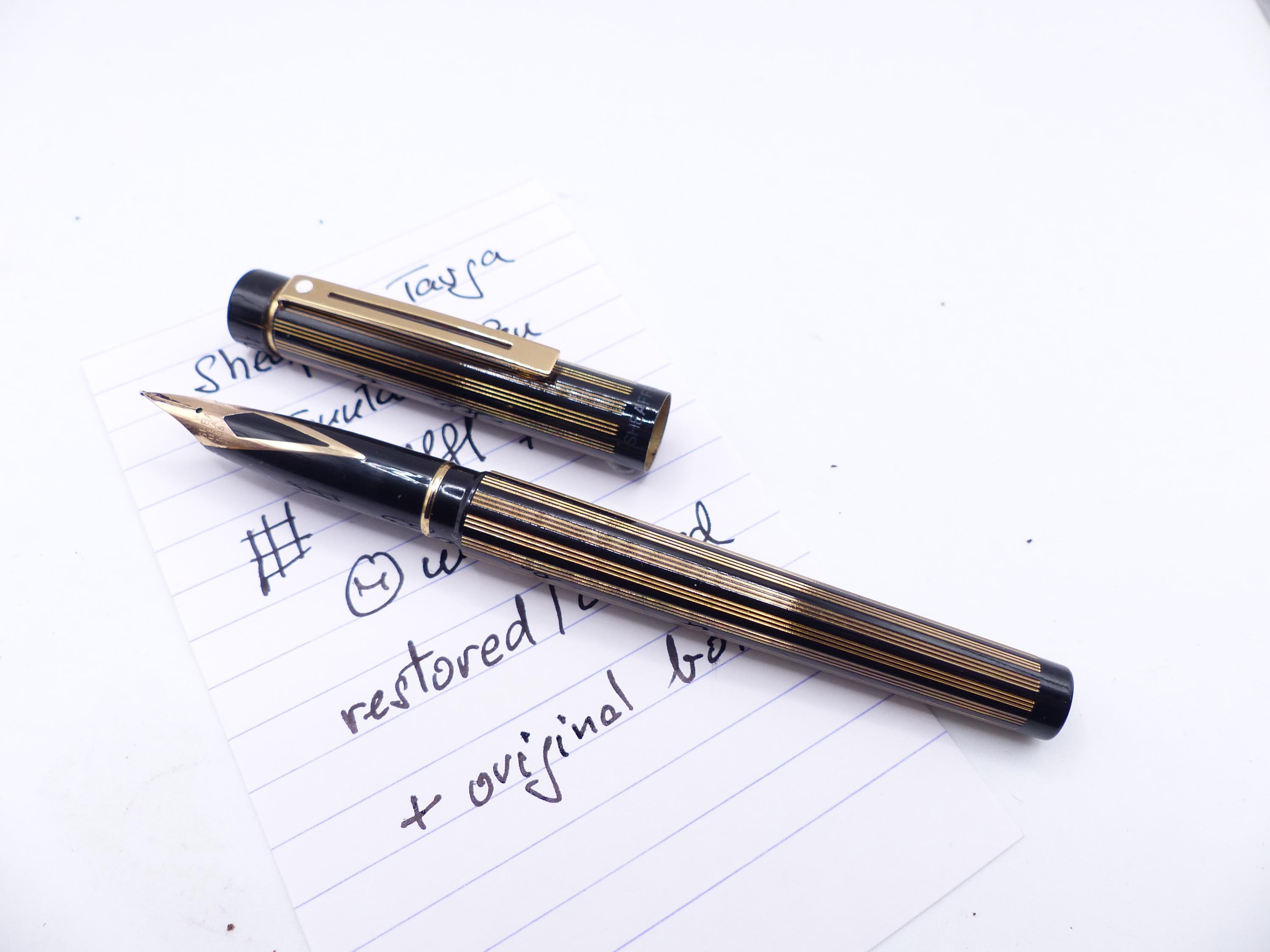 Sheaffer Targa Regency Stripe 675 Fountain Pen Restored, Boxed - Etsy